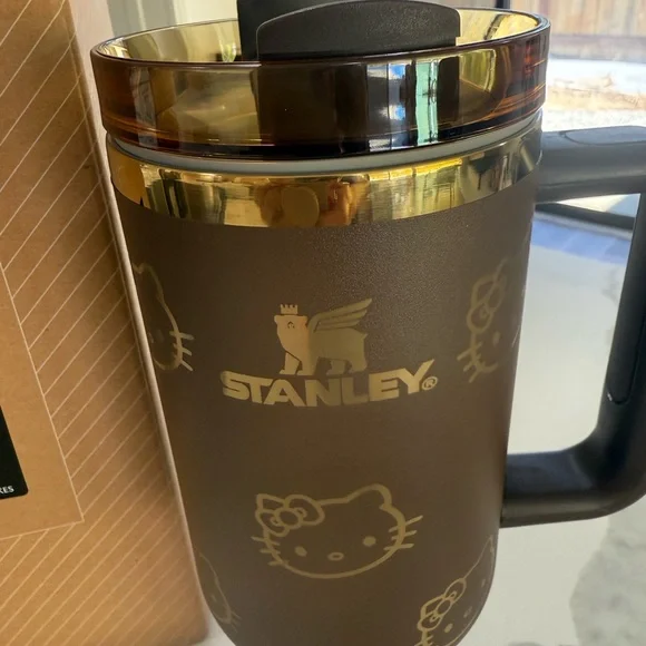 Stanley Brown Tumbler with Hello Kitty Design - Picture 2 of 3